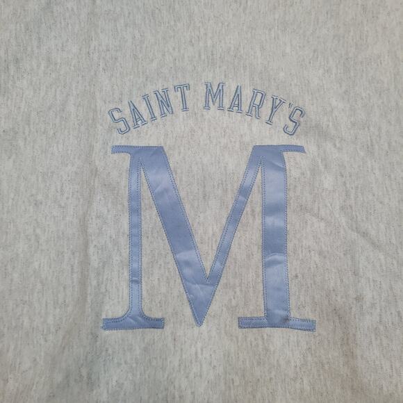 VTG 90s Champion Reverse Weave Saint Mary's Sweatshirt Boxy Fit Mens L - Picture 2 of 7